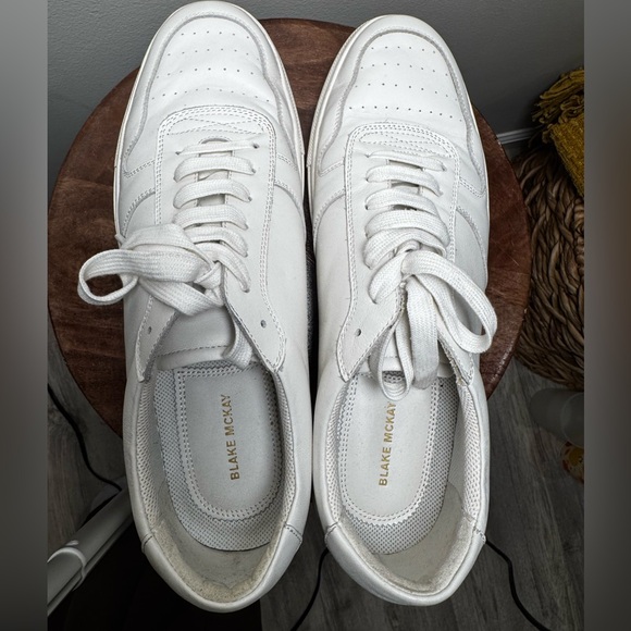 Nordstrom Men’s White Leather Low-Top Sneakers • Size 11 - Picture 9 of 9